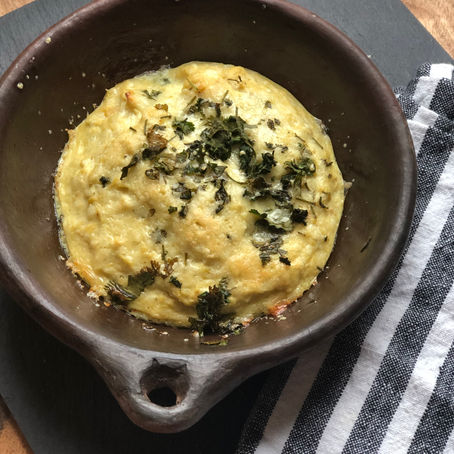 Budín de alcachofas