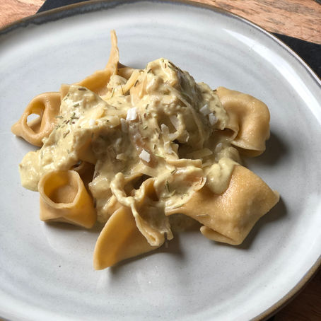 Ravioles rellenos de zapallo