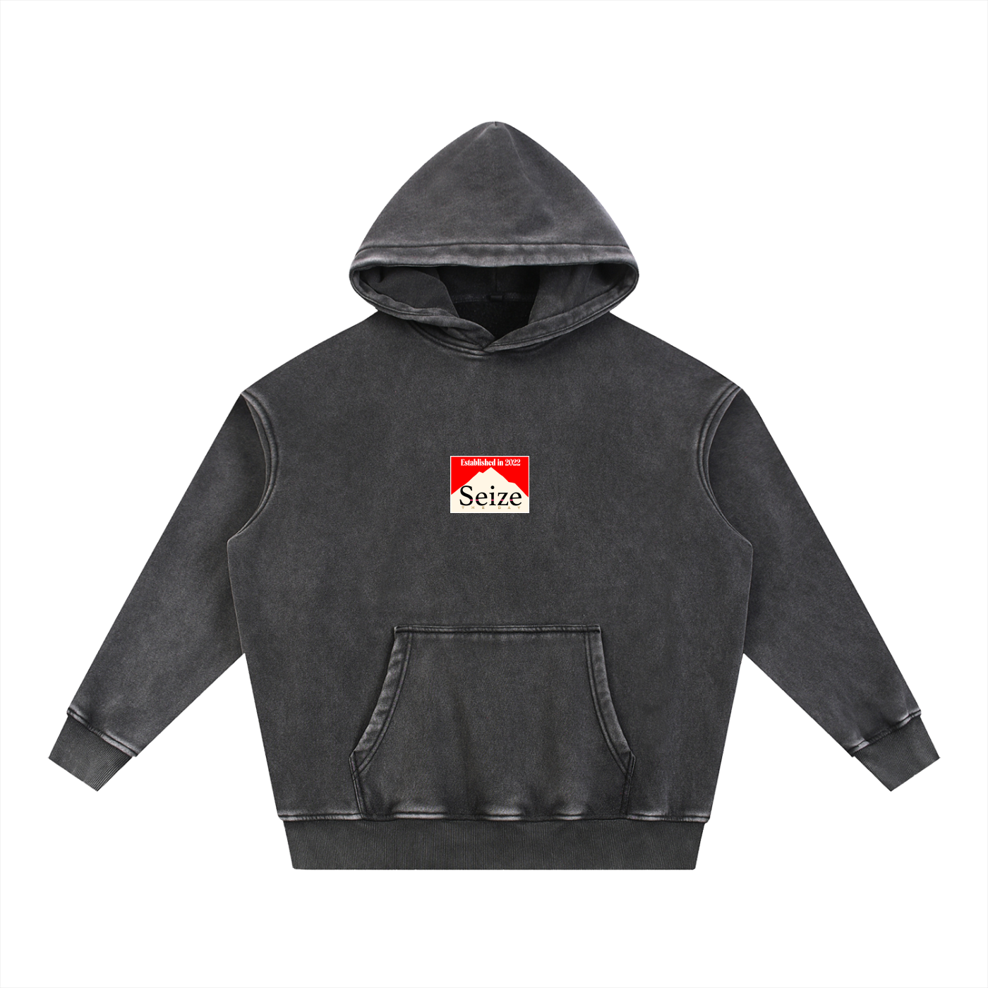 Snow Wash Fleece Oversize Hoodie