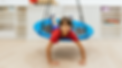 Polkadot Sparrow Occupational Therapy - Boy on blue swing doing Pediatric Assessments at occupational therapy. OT