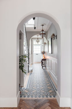 Looking Through Arch to Entrance Hall
