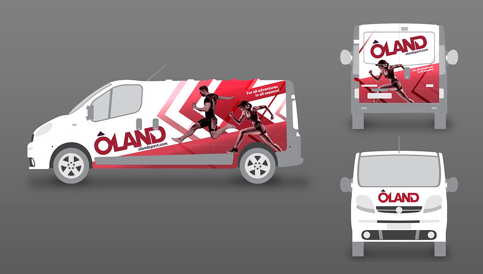 Vehicle wrap design for OLAND