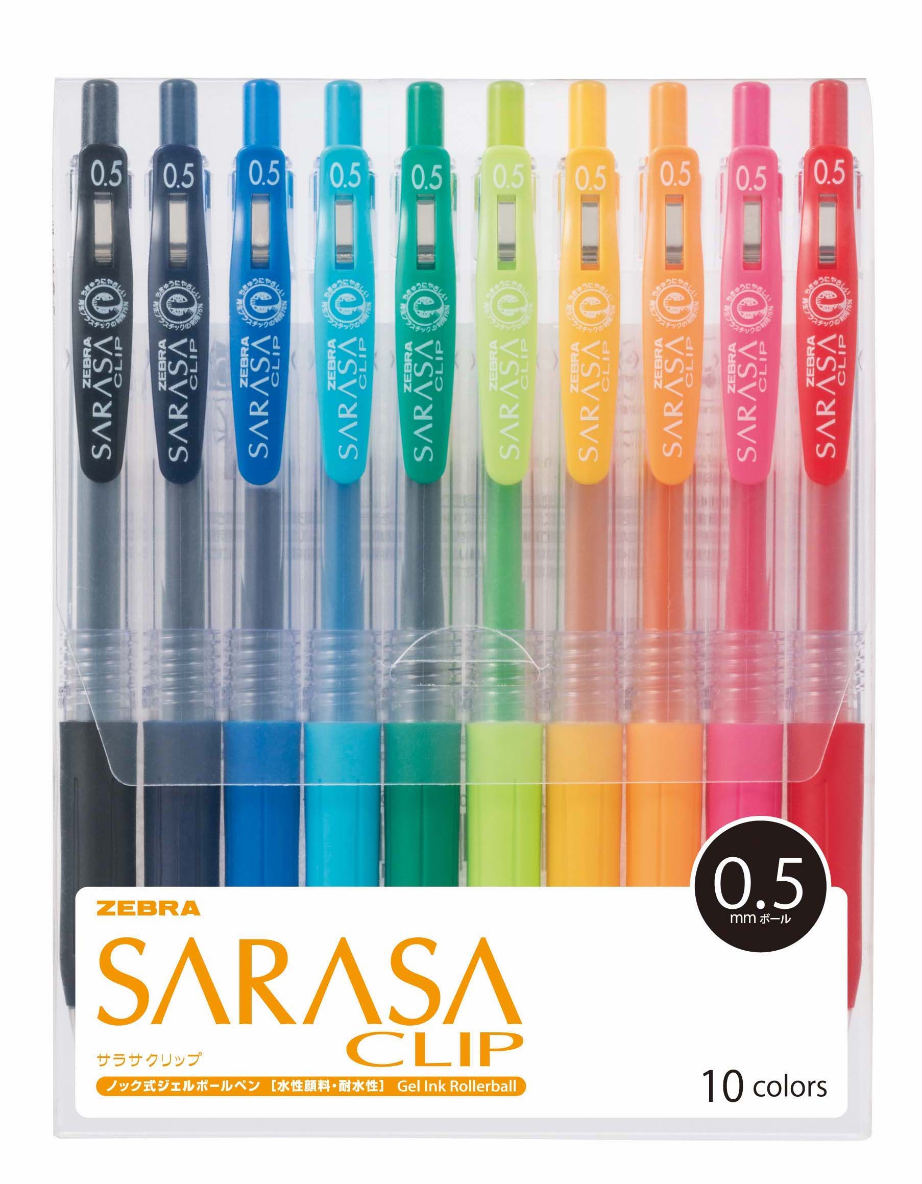 Zebra Sarasa Clip 0.5 Gel Pen (Set of 10)