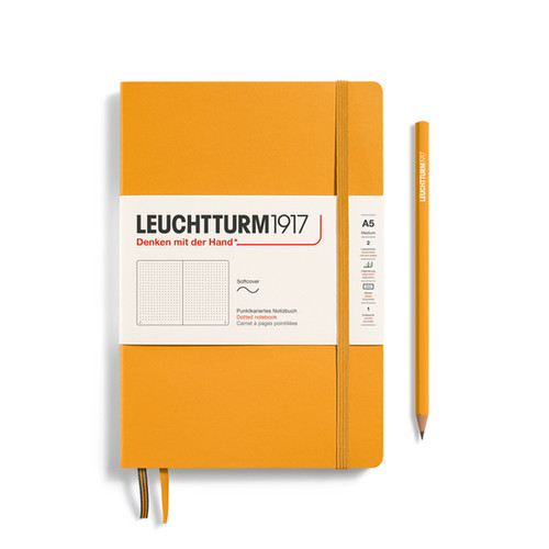 Leuchtturm1917 A5 Dot Grid SOFTCOVER Notebook - Rising Sun | Bigger ...