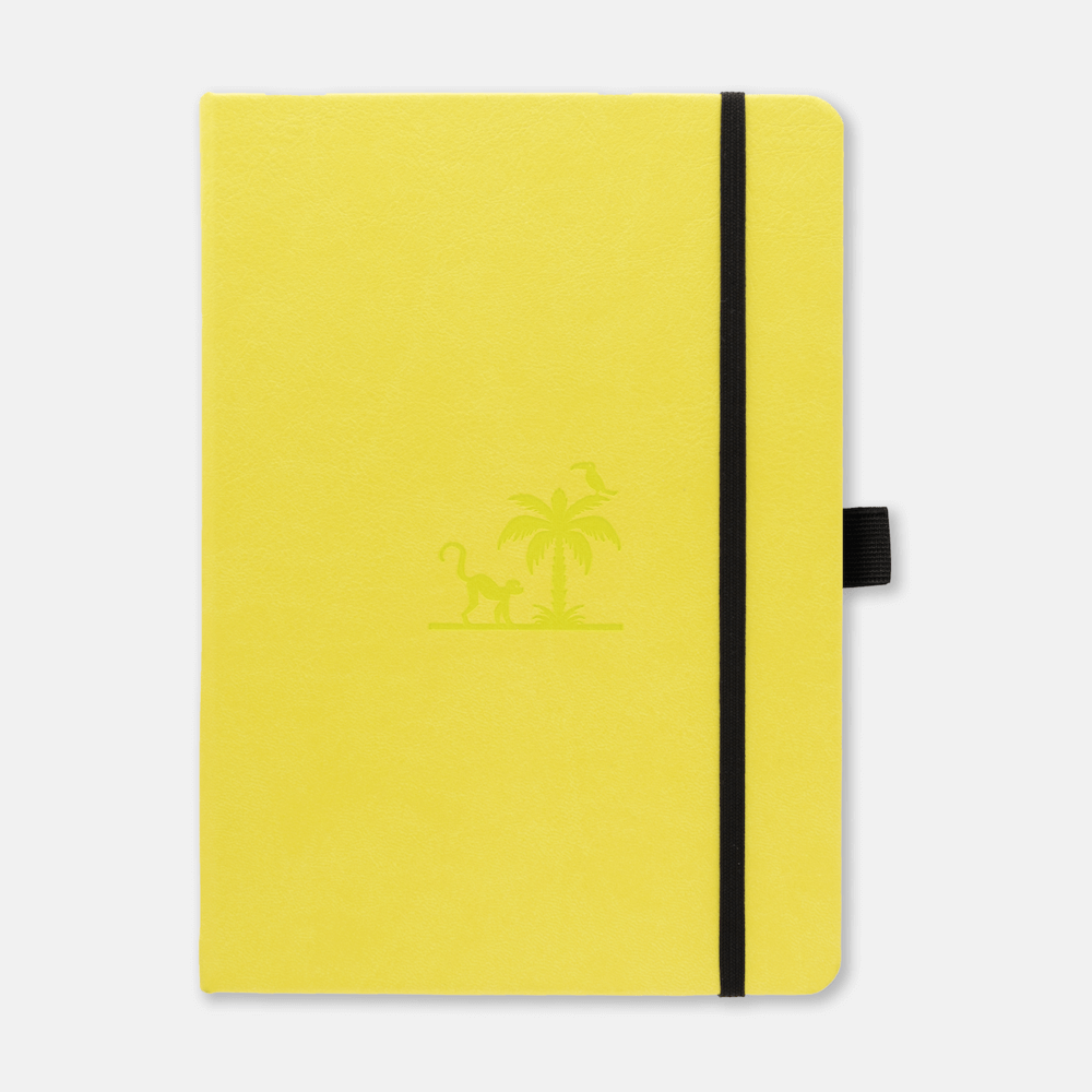 Dingbats* Earth A5+ Dot Grid Notebook - Lime Yasuni