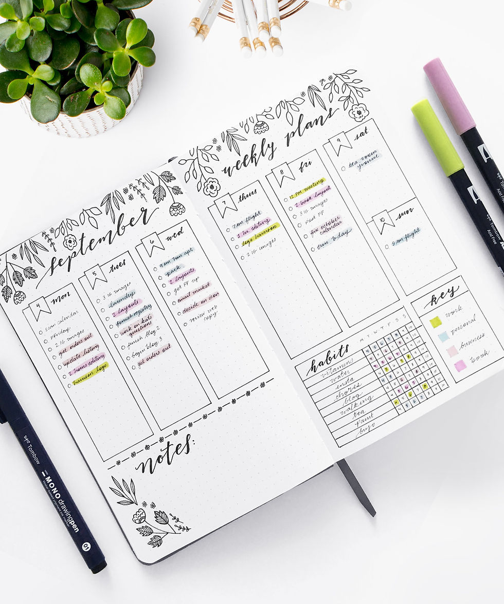 Thumbnail: Archer & Olive A5 Dot Grid Notebook - Forest Night 192 PAGES