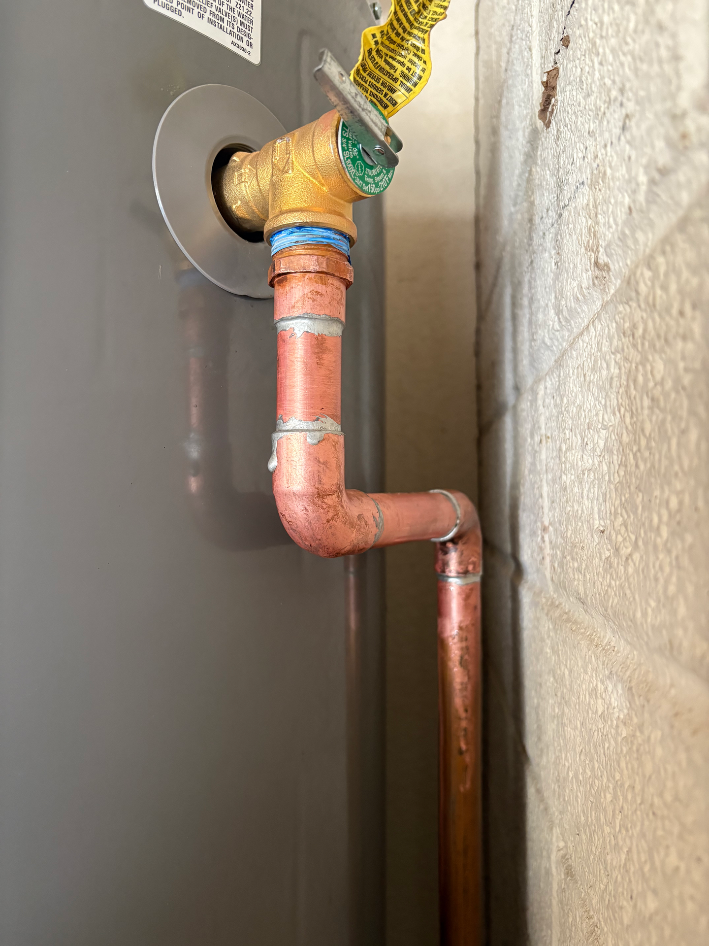 Water Heater Drain Line