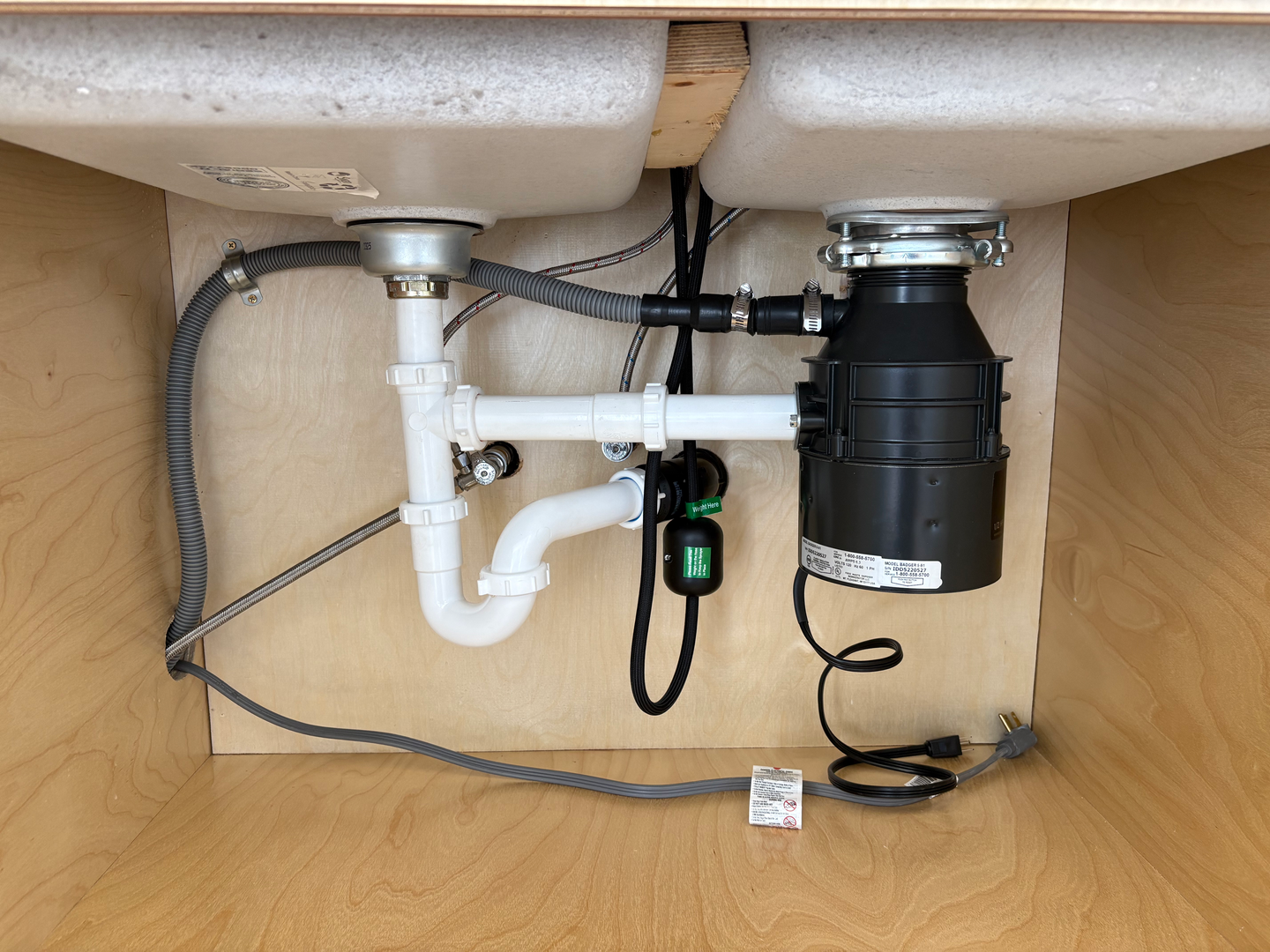 Kitchen Sink Drain & Disposal Installation