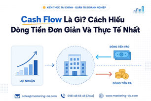 Cash flow (dòng tiền) là sự chuyển động thực tế của tiền vào và ra khỏi doanh nghiệp trong một khoảng thời gian nhất định.