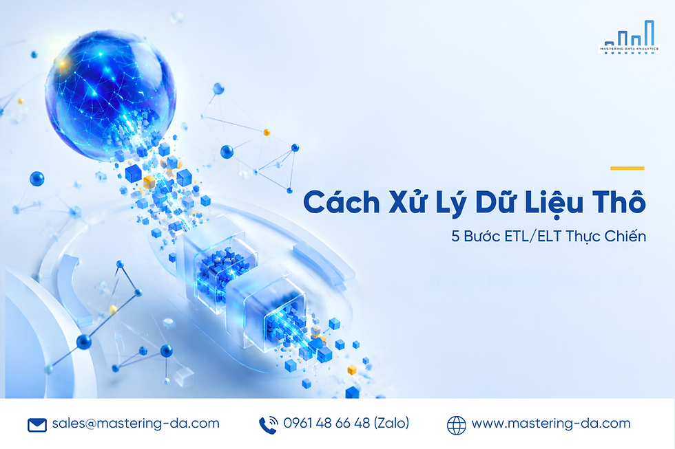 Cách Xử Lý Dữ Liệu Thô: 5 Bước ETL/ELT Thực Chiến 2025