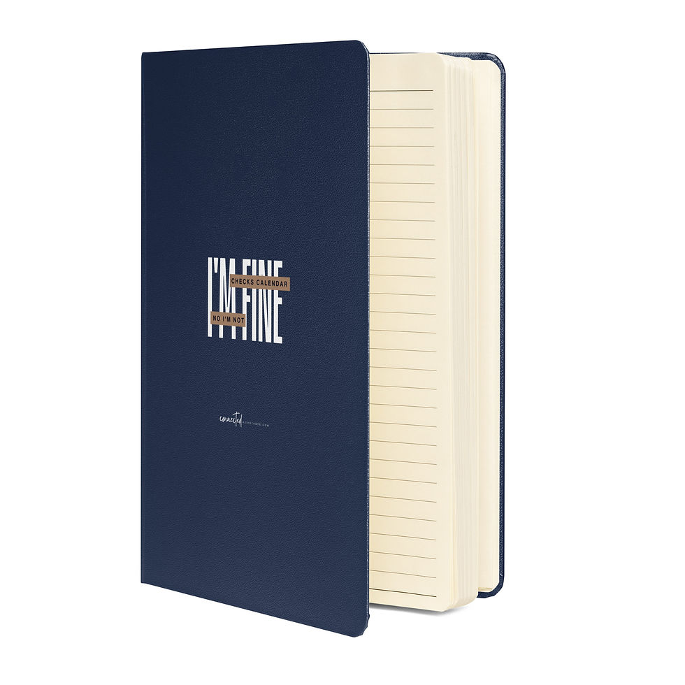 Thumbnail: "I'm Fine Checks Calendar No I'm Not" — Hardcover Journal