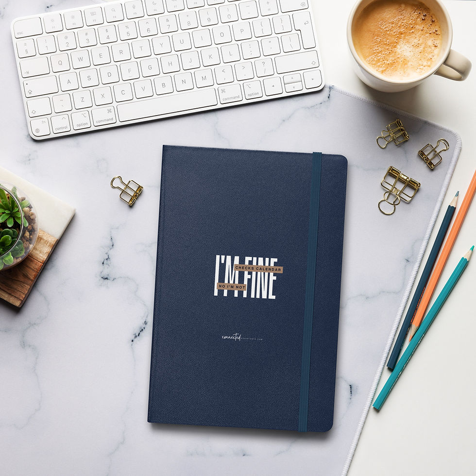 Thumbnail: "I'm Fine Checks Calendar No I'm Not" — Hardcover Journal