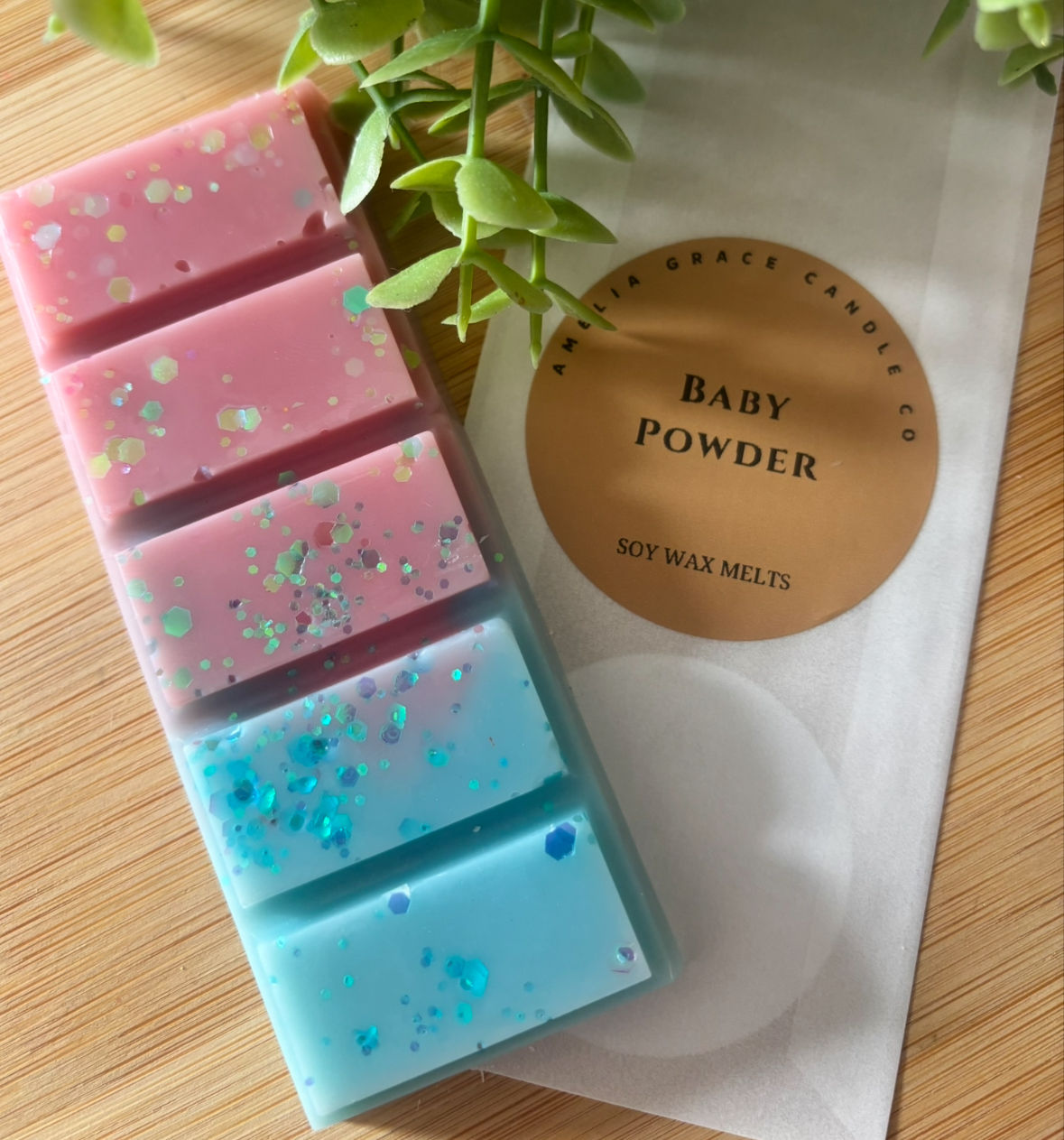 Baby Powder Wax Melt Snap Bar