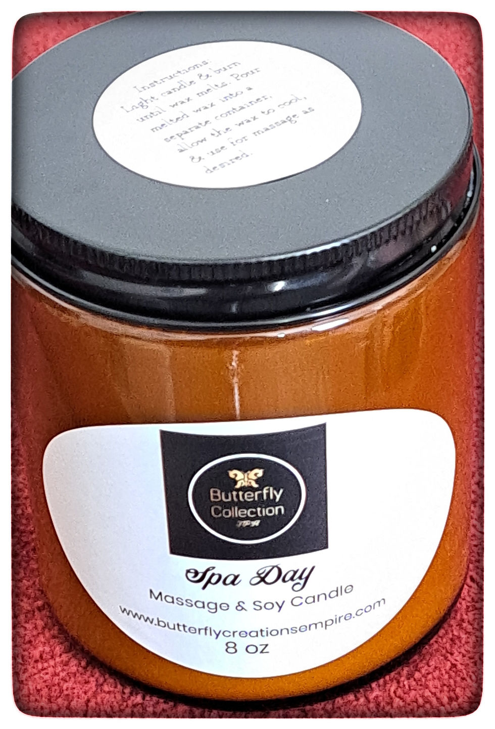 Spa Day Regular Glass Jar Candle & Massage Oil