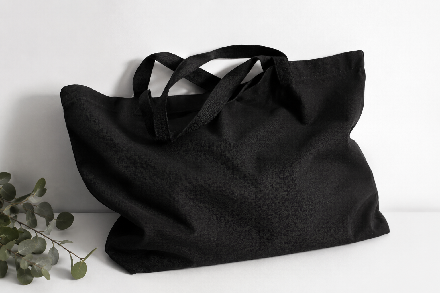 BOLSA ALGODÓN NEGRO