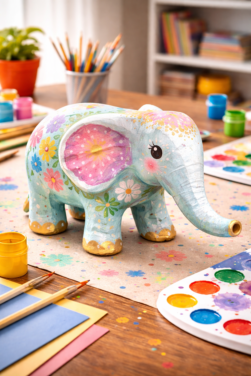 Miniatura: ELEFANTE MACHE  22X9X13 CM