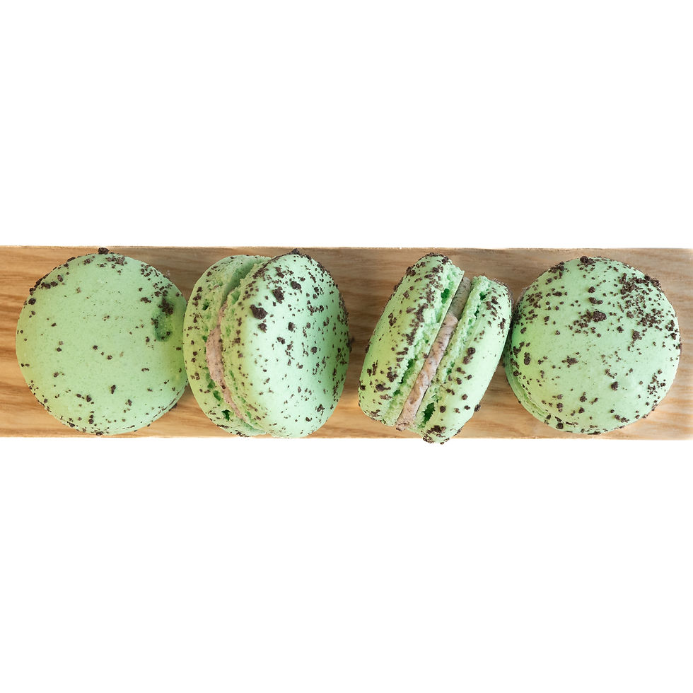 Mint Oreo Macarons