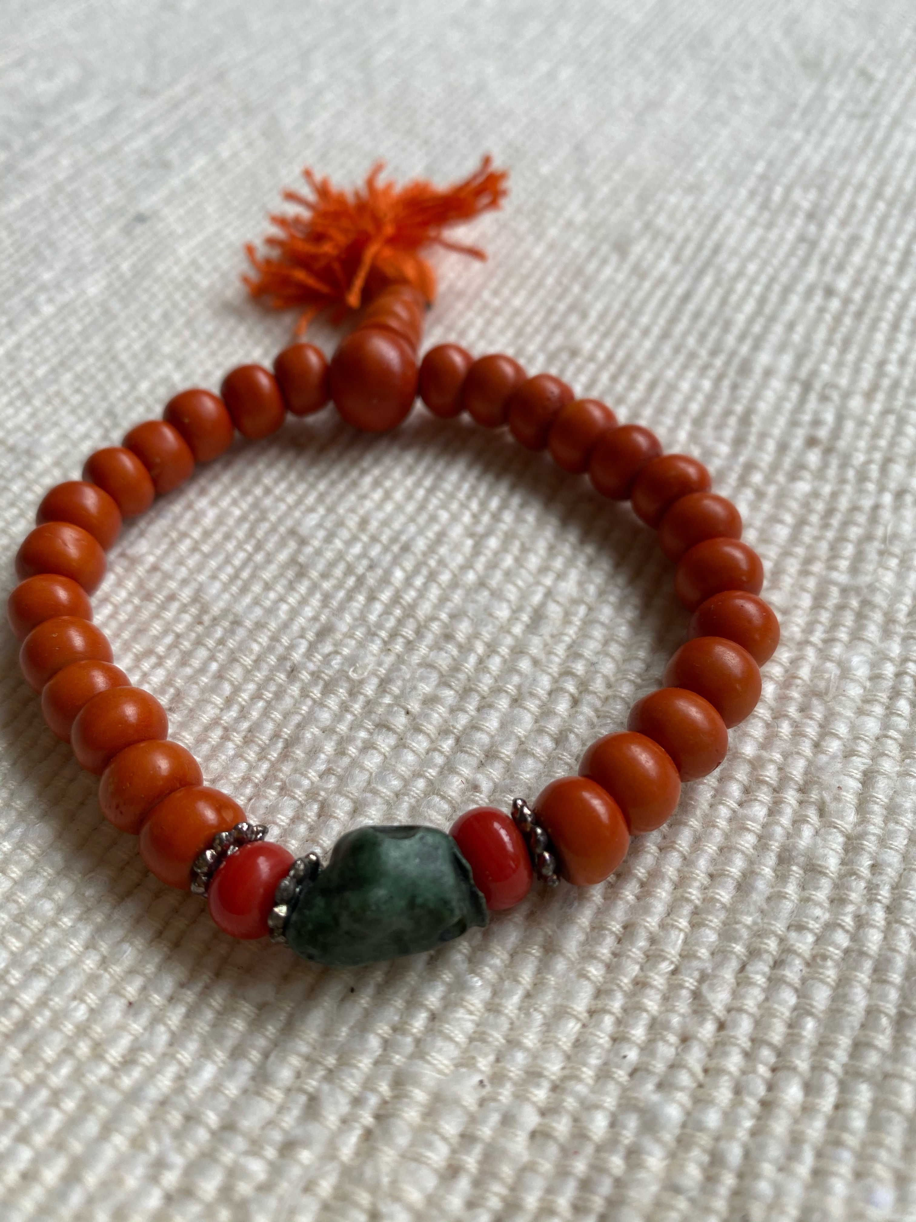 Orange Japa bracelet