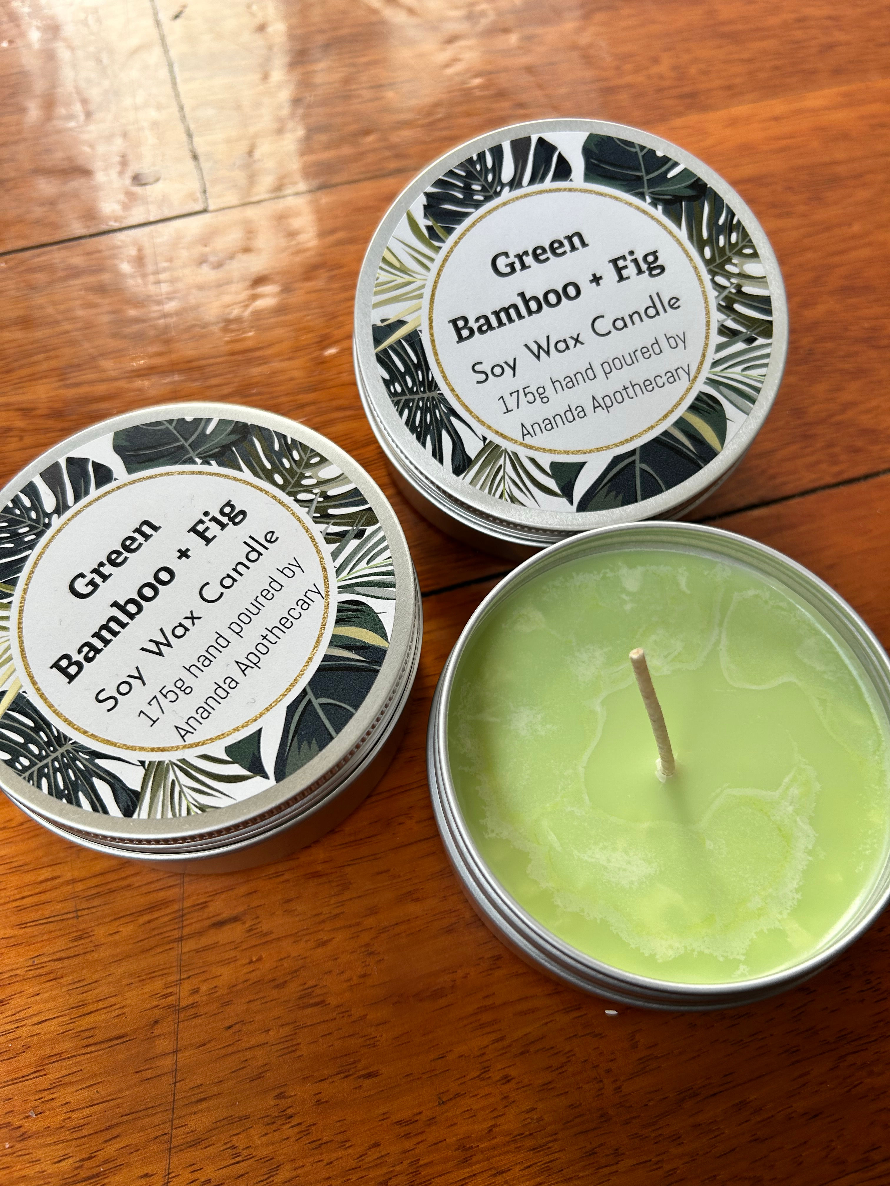 Green Bamboo + Fig Soy Candle