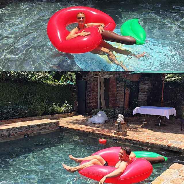 It's #500degreez here #nola #poolparty #cherryfloaties #talesofthecocktail #hotboys #hotgirls #theblockishot