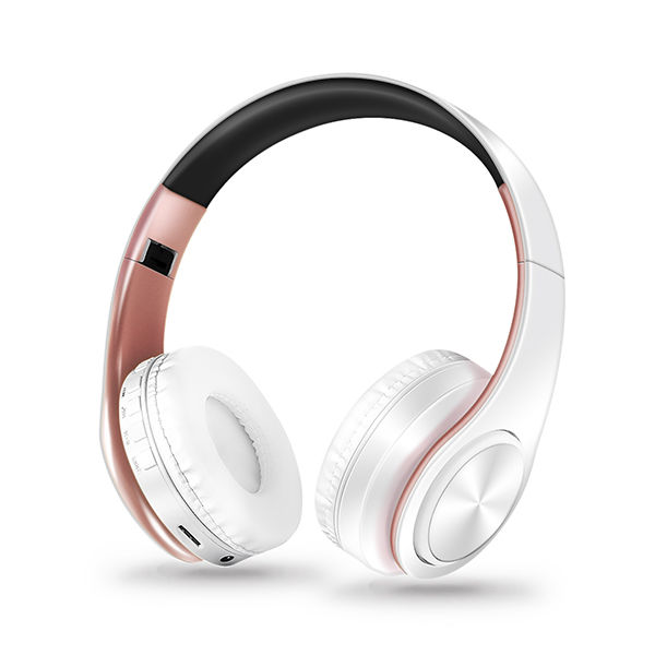 Thumbnail: HIFI Stereo Earphones Bluetooth Headphone Music Headset FM and Support SD Card w