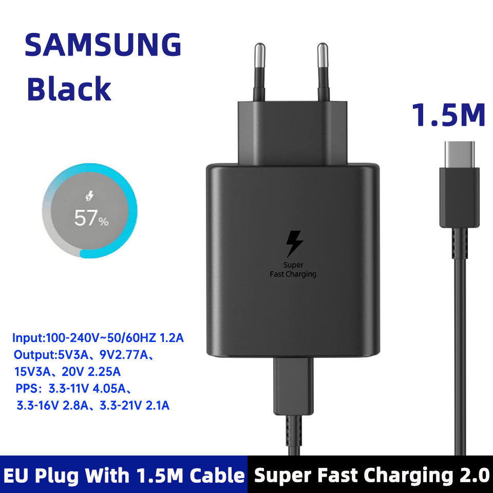 Thumbnail: Original SAMSUNG Usb C 45W Charger Fast Charging PD Cargador 25W Galaxy S26 S25 