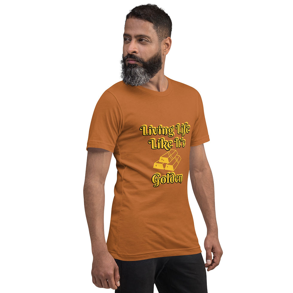Thumbnail: "Golden Life" - Unisex t-shirt (in various colors)