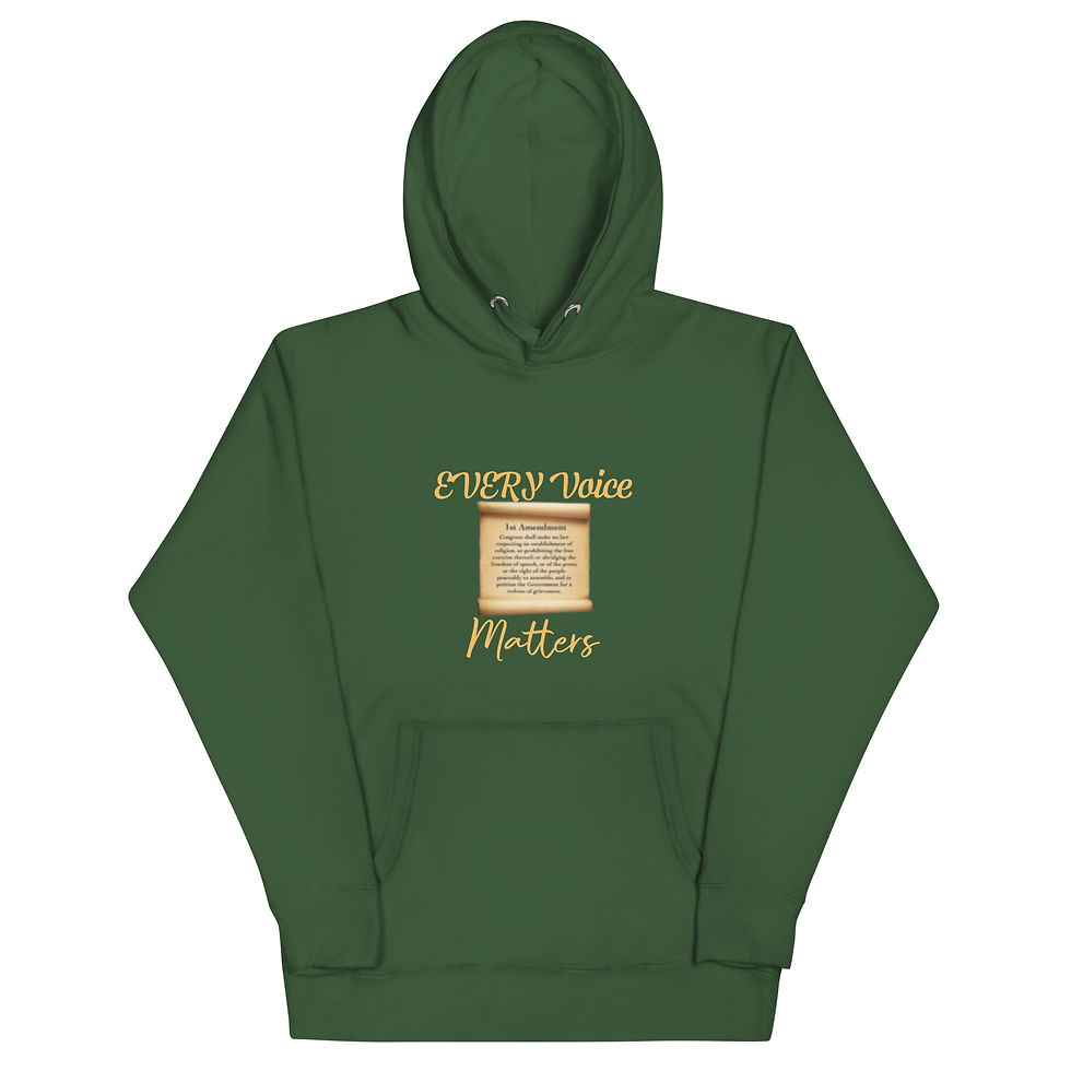 Thumbnail: "Every Voice Matters" - Unisex Hoodie (in various colors)
