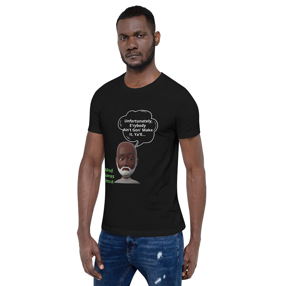 Thumbnail: "Mind Games Uncut"- Unisex t-shirt (in various colors)