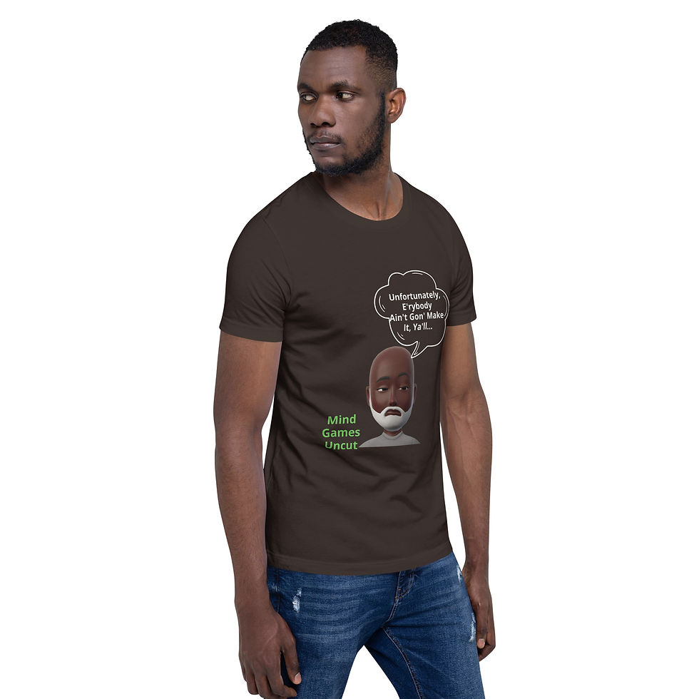 Thumbnail: "Mind Games Uncut"- Unisex t-shirt (in various colors)