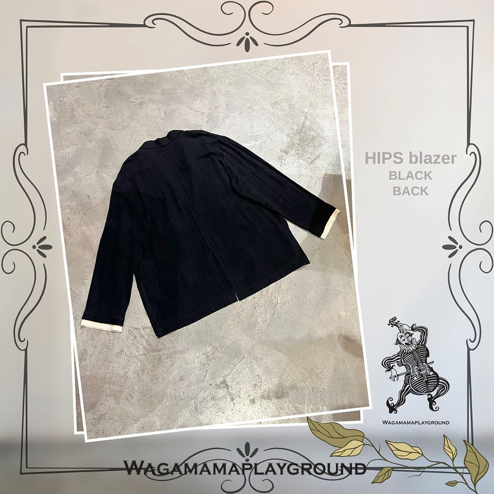 縮圖：WAGAMAMAPLAYGROUND・HIPS blazer (black)