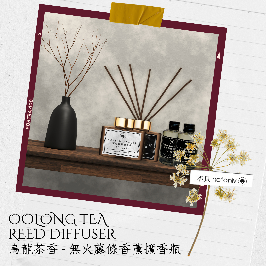 不只 notonly・烏龍茶香 無火藤條香薰擴香瓶