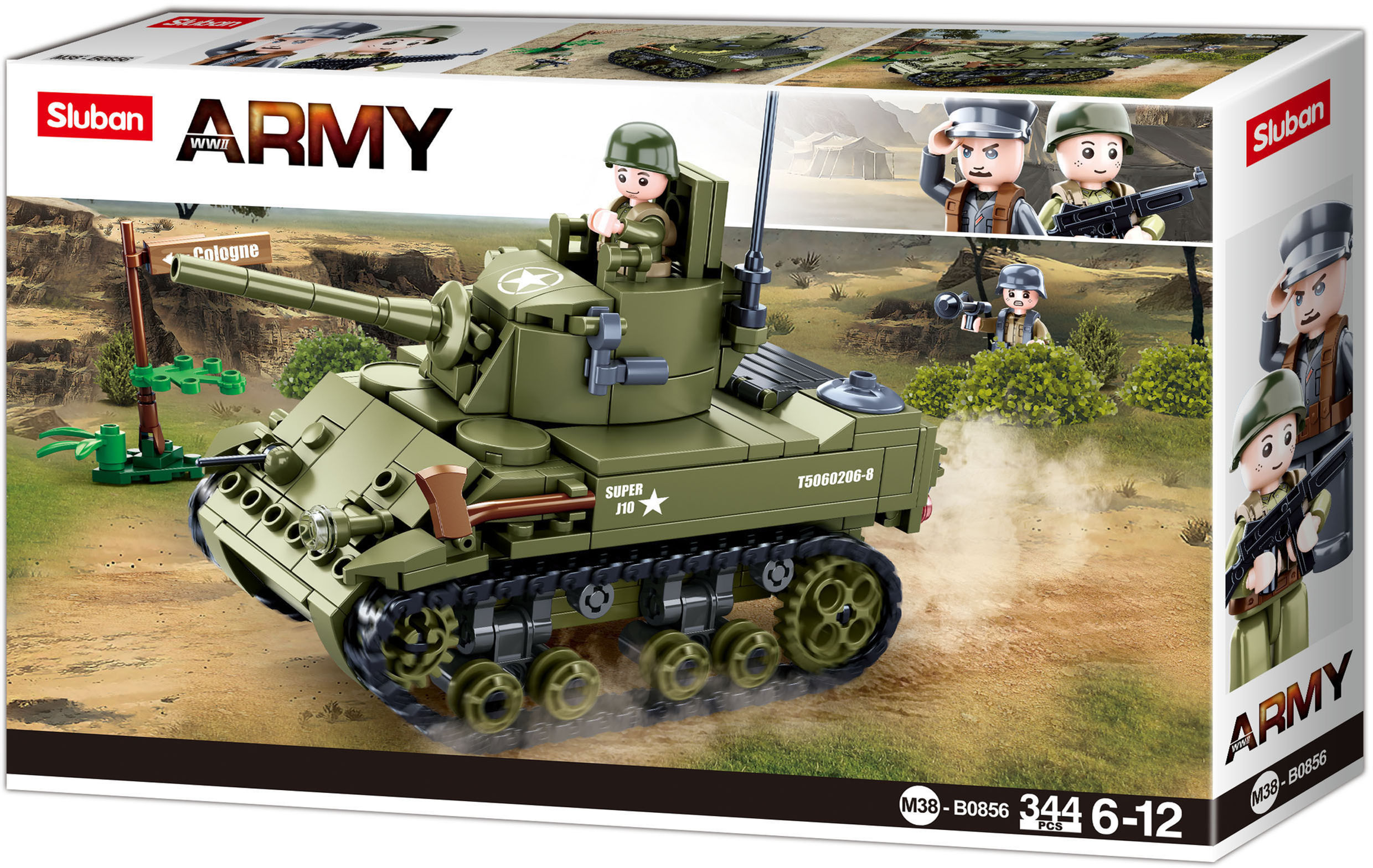 M38-B0856 Army WWII-Sluban-Allied Light Tank