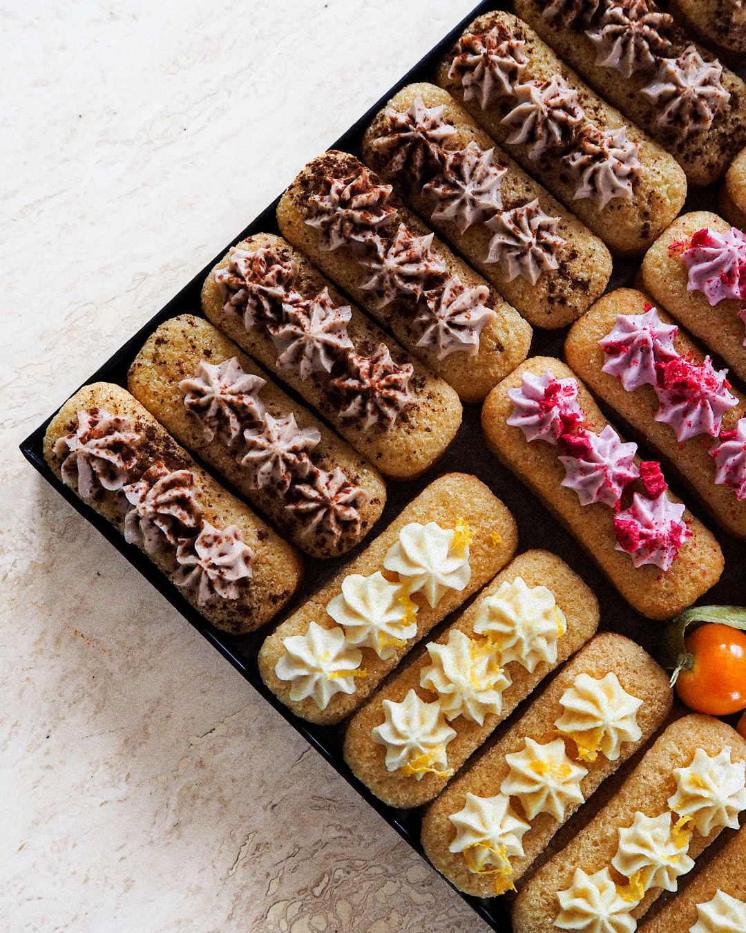 Plateau de tiramisu individuels