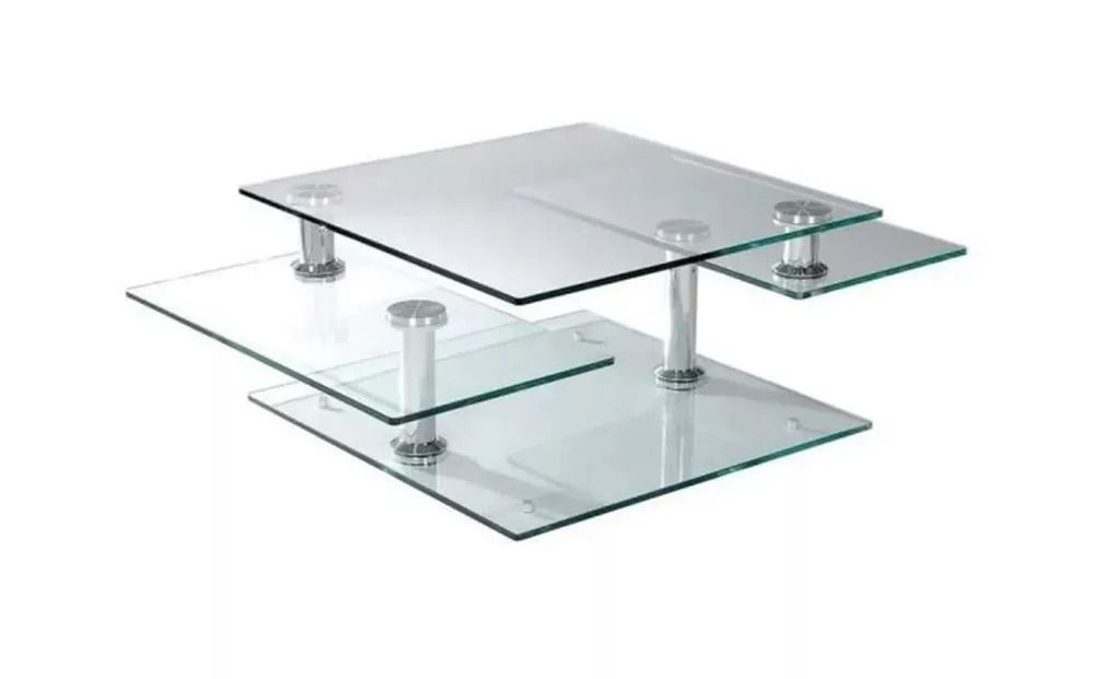 Table basse design en verre trempe occasion