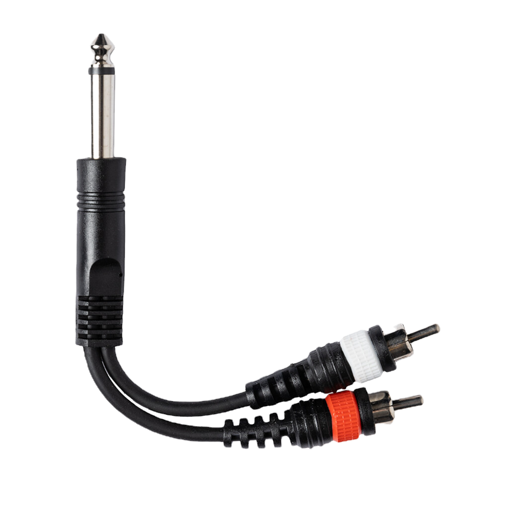 Y-Cable Adaptor | Jack(m) - 2xRCA(m) 10cm | STAGG YC-0,1/1PM2CMH