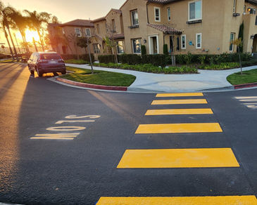 Yellow High Visibility Crosswalk ADA