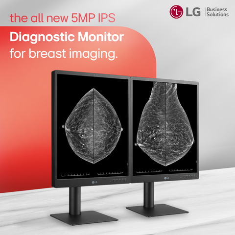 LG Medical monitors on a colorful background