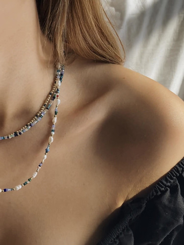 ■ENGBROX■ lissom ribbon pearl necklace EBNL24038 Lanvin Knotted Silk Pearl Necklace - Rellik