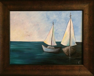sailboat painting