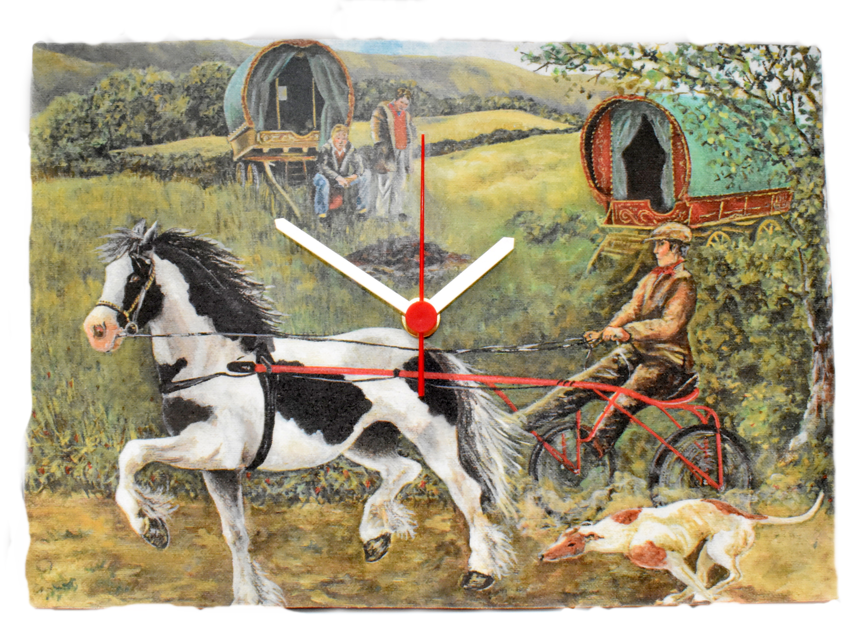 Lark Rise Wooden Clocks - Gypsy Camp with Sulky