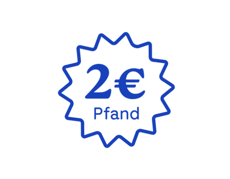 Der Pfandbetrag ist 2 €.