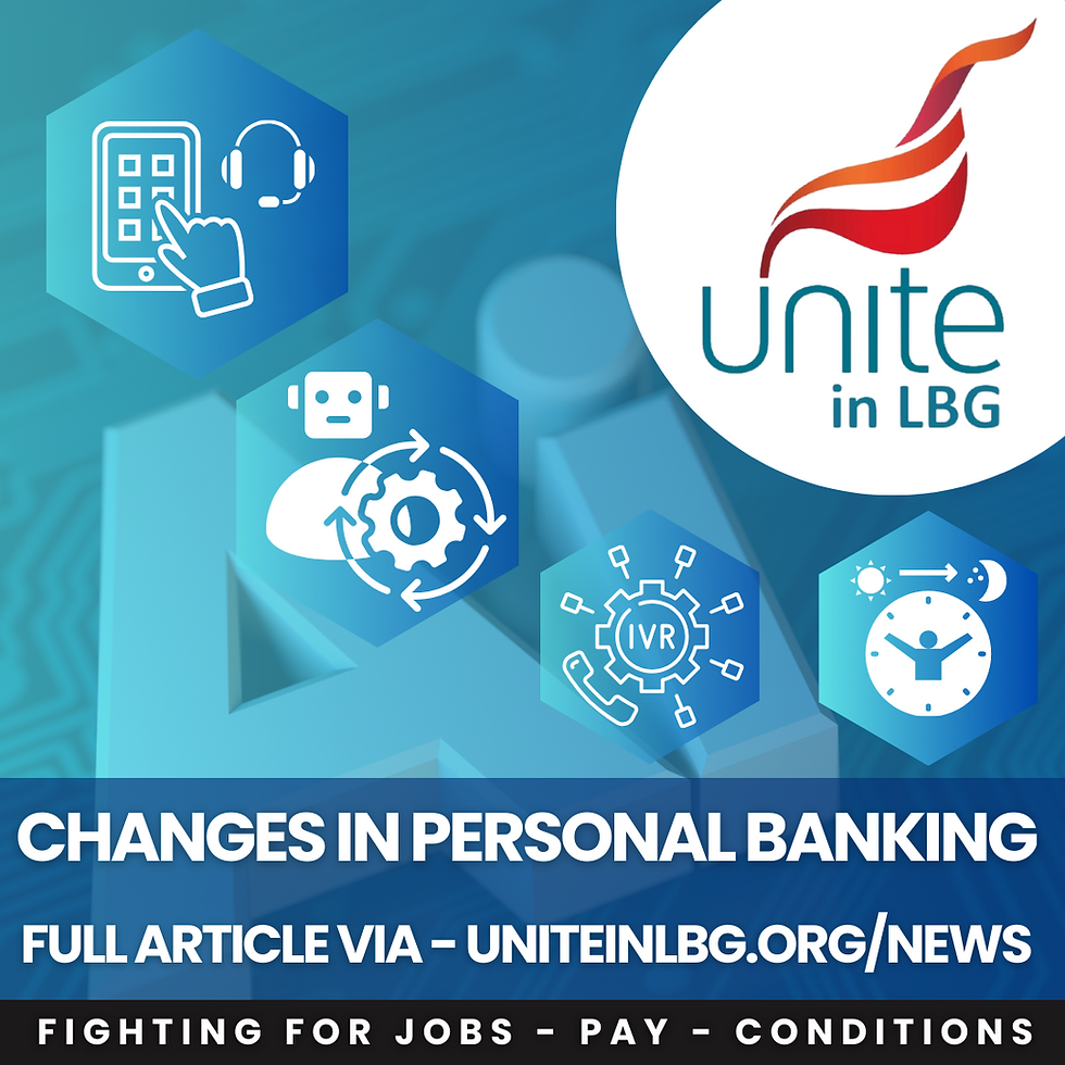 CHANGES IN PERSONAL BANKING