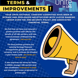 Unite Reps Secure Job Security Terms & Improvements