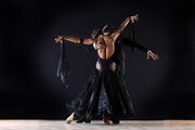 Latino Dancers in Ballroom