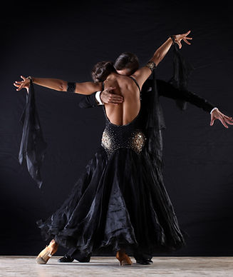 Latino Dancers in Ballroom