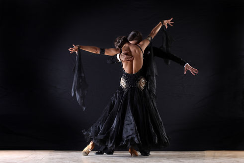 Latino Dancers in Ballroom