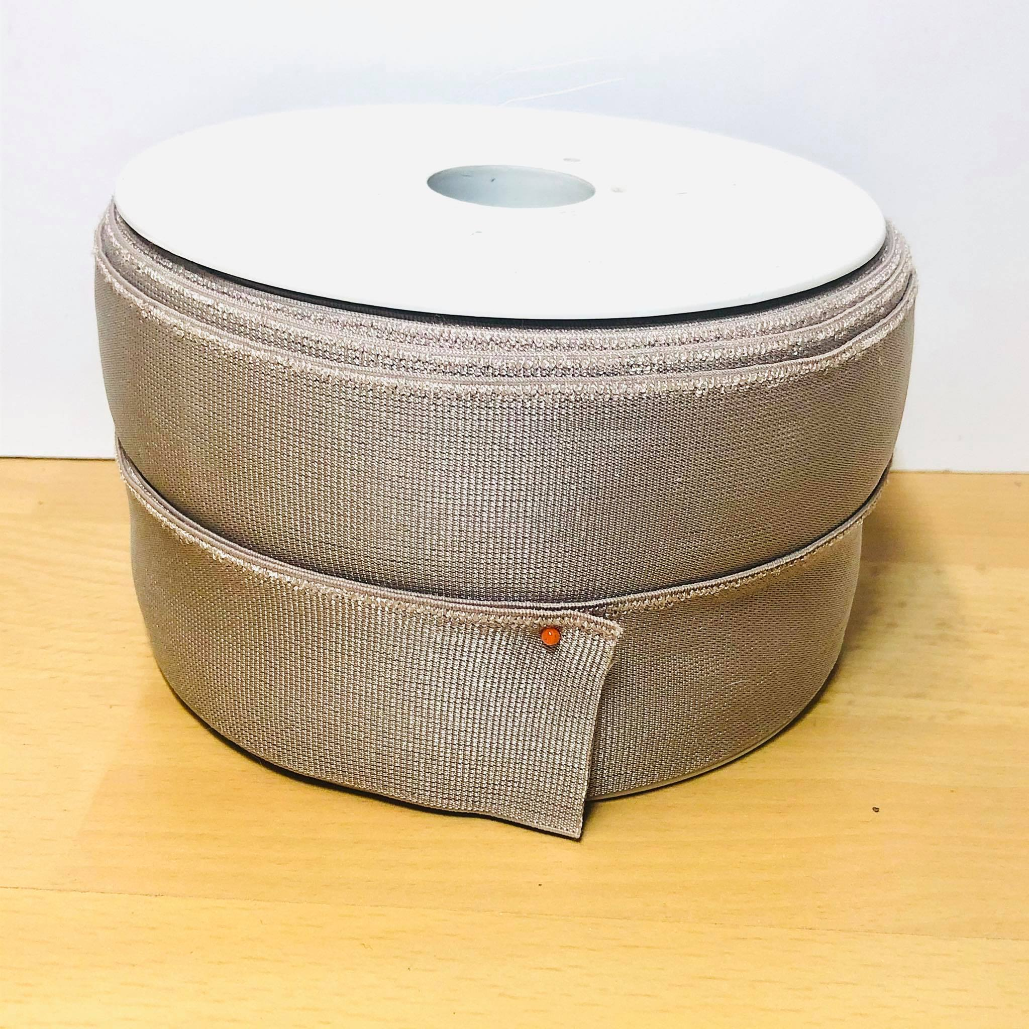 Élastique fantaisie beige 4cm