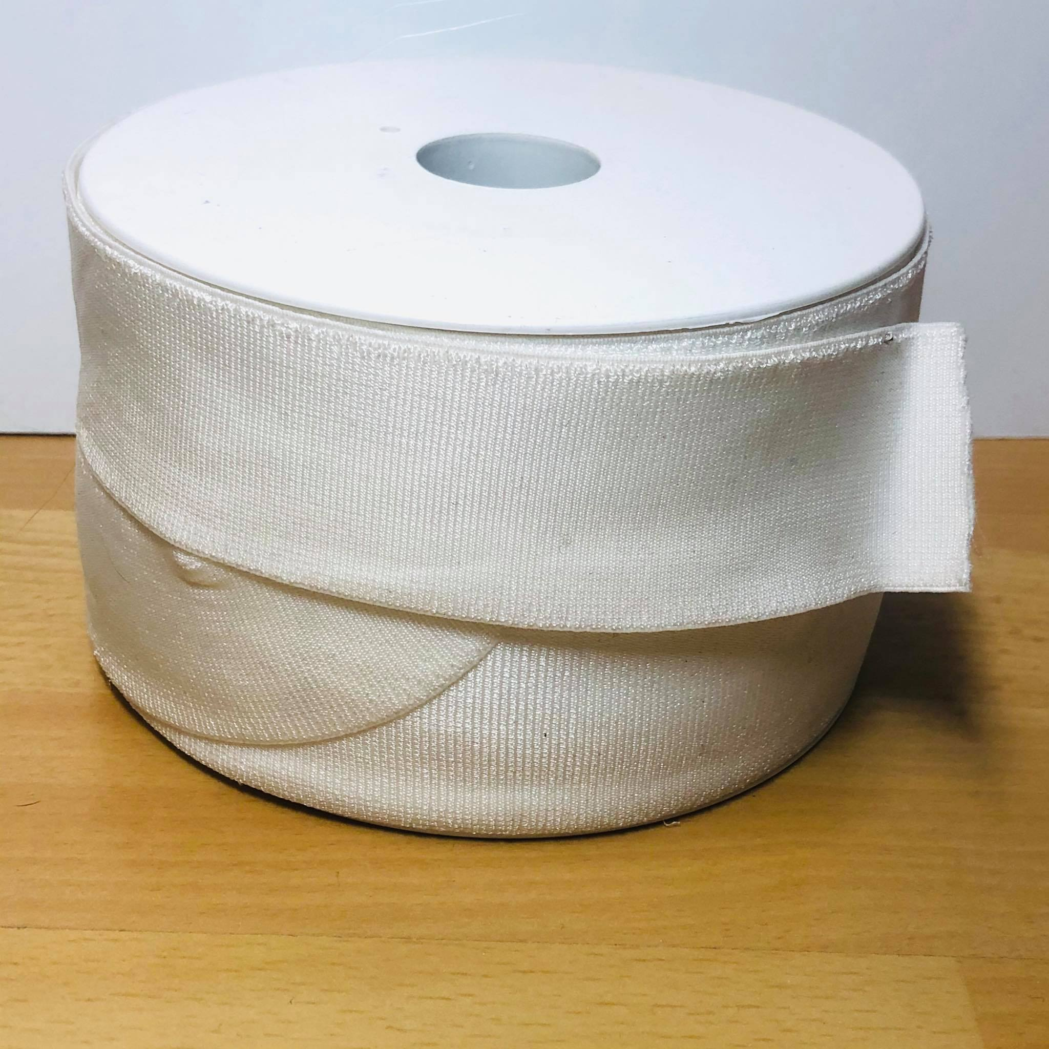 Elastique fantaisie blanc 4cm