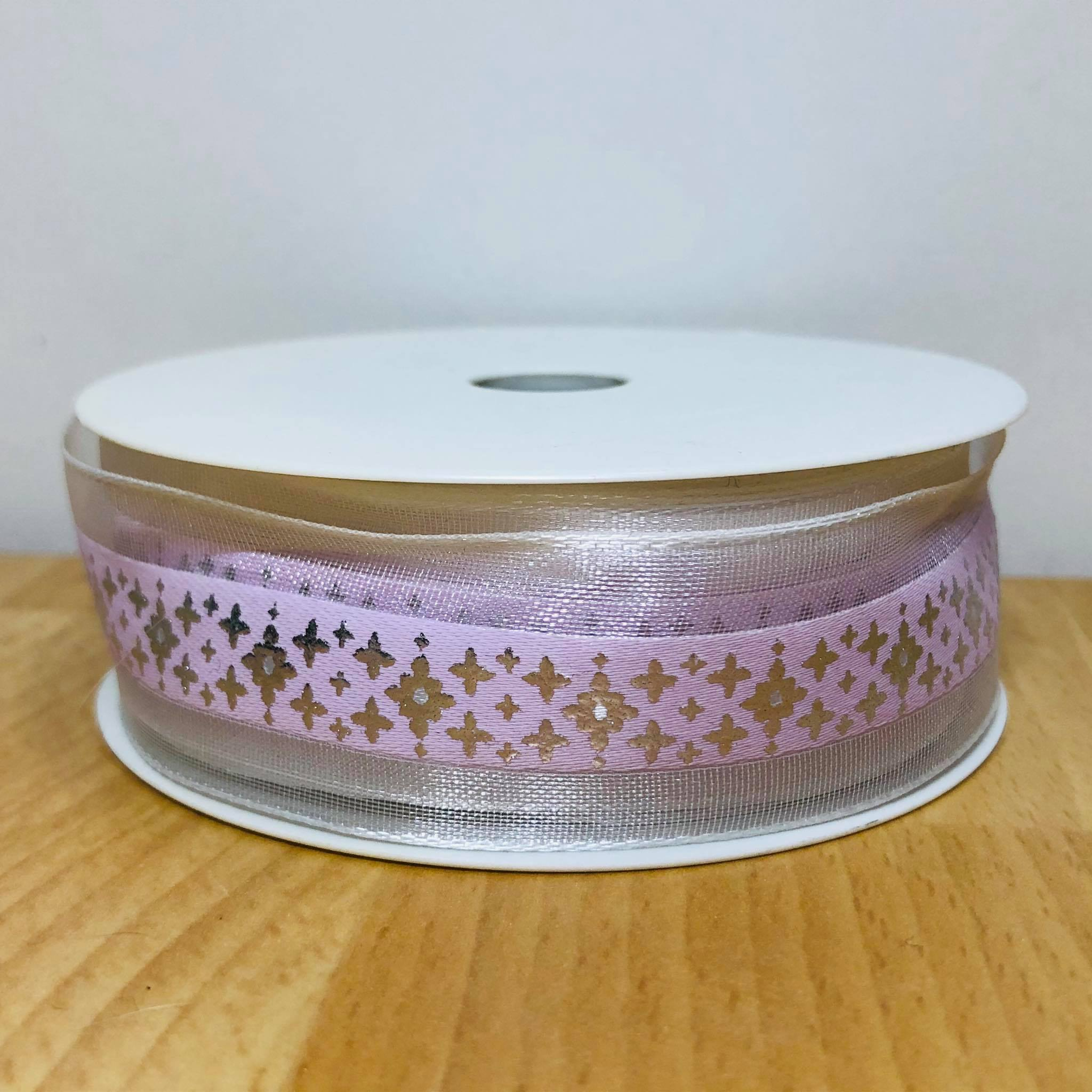 Galon argent et rose